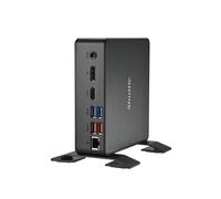 Shuttle nc40u5 pc/estación de trabajo barebone 0.84l sized pc negro i