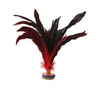 Shuttlecock Pluma Jianzi - Rueda de mano para patada de pie, ejercicio de fitness, juguete deportivo tradicional, multijugador, fiesta, escuela, repuesto para jugar en equipo