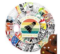 Shuttlecock Vinyl Decals - Racket Sports Label, Athletic Pack with Sun Protection, Decorative Piece for, Gym Equipment Adhesive Set, Skateboard Decoration Ornamentation