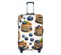 SHuWeiD Blueberry Pancakes03 - Funda protectora de equipaje de poliéster, lavable, para maleta, color blanco, tamaño pequeño, Blanco, Small