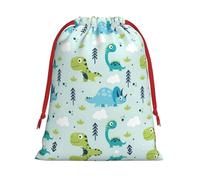 SHuWeiD Bolsa de regalo de terciopelo súper suave con estampado de dinosaurio, bolsas de regalo multiusos para almacenamiento de dulces y comestibles