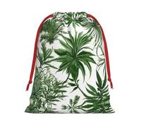 SHuWeiD Bolsa de regalo de terciopelo súper suave con estampado de hierbas florecientes y plantas herbáceas, bolsas de regalo multiusos para almacenamiento de dulces y comestibles