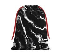 SHuWeiD Bolsa de regalo de terciopelo súper suave con estampado de mármol blanco y negro, bolsas de regalo multiusos para almacenamiento de dulces y comestibles