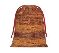 SHuWeiD Bolsa de regalo de terciopelo súper suave con impresión de pared de ladrillo industrial, bolsas de regalo multiusos para almacenamiento de dulces y comestibles