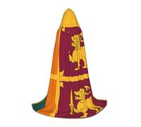 SHuWeiD Elegante capa con capucha con estampado de la bandera de Sri Lanka con un toque encantador para mujeres, cosplay y fiestas temáticas