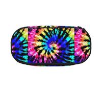 SHuWeiD Exotic Tribe - Bolsa de almacenamiento para bolígrafos con estampado de teñido anudado, bolsa portátil de almacenamiento de cosméticos para viajes, artículos esenciales de viaje