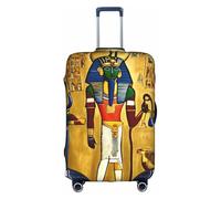 SHuWeiD Funda protectora de equipaje de poliéster lavable de la serie de la tribu del antiguo Egipto, Blanco, M