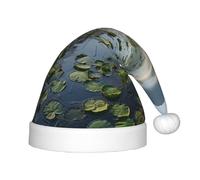 SHuWeiD Sombrero de Navidad con estampado de lago pacífico, sombrero de Navidad, sombrero de Navidad clásico de terciopelo unisex para fiesta de Año Nuevo