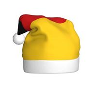 SHuWeiD Sombrero de Navidad con la bandera de Alemania, sombrero de Navidad para adultos, sombrero de Navidad unisex, adecuado para fiestas de Año Nuevo