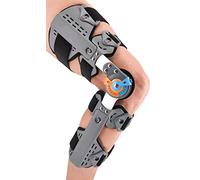 Shuyan Jiao Rodillera con bisagras ROM Post Op inmovilizador de rodilla ajustable inmovilizador de rodilla con estabilizadores laterales para hombres y mujeres