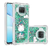 SHUYIT Funda para Xiaomi Mi 10 Lite, Líquido TPU Silicona Glitter Carcasa Dinámico Brillante Arena movediza Caso Caja Bumper Protección Cover Case para Xiaomi Mi 10 Lite, unicornio