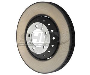 SHW Performance 2x Disco de Freno Frontal Derecho Ventilado para Porsche Cayenne