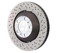 SHW Performance 2x Discos de freno delanteros ventilado recubierto para
