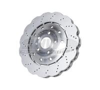 SHW Performance 2x Discos de Freno Delanteros Ventilado Revestido para Audi Q3