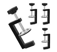 Shwdsy 4 Piezas Sargentos Carpintero, Sargentos de Apriete Ajustable, Abrazaderas 10-57 mm, Negro Sargentos, para Trabajos en Madera, Soldadura, Construcción