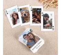 SHWorkshop Cartas de juego de fotos personalizadas, 52 cartas con foto, ideas de libro de invitados, haz tu propio regalo personalizado para boda