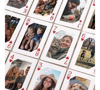 SHWorkshop Cartas de juego personalizadas, alternativa de álbum de fotos personalizado, recuerdos de fiesta familiar, tarjetas de juego de póquer, regalo de foto único, juego de cartas de póquer