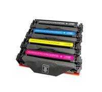 ShwyBDrbw Cartucho de tóner de Color láser 410A CF410A CF411A CF412A CF413A Compatible con M452dw M452nw M477fdw(Y)