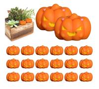 Shxupjn Calabazas Pequeñas De Halloween,Decoraciones De Halloween Calabazas Pequeñas | Estatua de calabaza artificial de resina de 20 piezas | Adornos de calabaza de Halloween, recuerdos para fiestas