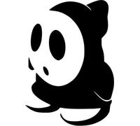 Shy Guy Mario Video Game Vinyl Graphic Car Truck Windows Decor Decal Sticker - Die Cut Vinyl Decal for Windows, Cars, Trucks, Tool Boxes, laptops, MacBook - virtually Any Hard, Smooth Surface
