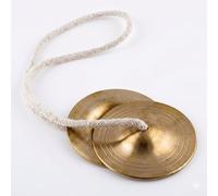 SHYAMVUN Manjeera - Platillos de mano, bronce, martillados a mano, 3.5 pulgadas, instrumento de percusión indio para bhajans hindúes
