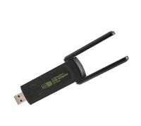SHYEKYO Adaptador de Red USB, Adaptador WiFi USB Rendimiento Estable 1300 Mbps Orificio Emisor de Calor Resistente Al Desgaste Transmisión de Alta Velocidad Antena Dual para PC