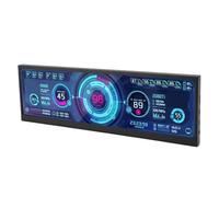 SHYEKYO Monitor Segunda Pantalla, Protección Ocular Monitor Portátil Ángulo de Visión Amplio de 178 Grados Barra Estirada Pantalla LCD Pantalla GPU Sub CPU de 12,6 Pulgadas para