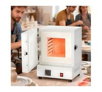 SHYFXHONG Horno Ceramica 2000w, Horno eléctrico de mufla para Laboratorio de cerámica, Horno eléctrico de 1150 °C para fusión de Metales, para odontología, cerámica y joyería
