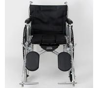 ShyHhts La silla de ruedas puede ser acostada, portátil, plegable, liviana y se puede usar para personas mayores con discapacidades. El reposapiernas de la silla de ruedas se puede ajustar,Negro