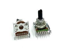 SHYISY potenziometro 2 uds 161 potenciómetro Doble B50k Longitud del Eje 20mm Seis Pines Amplificador de Potencia de Doble Canal potenciómetro de Volumen