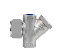 SHYISY Trampa de Vapor Tipo Y roscada 1/2" Trampa de Vapor Tipo Disco termodinámico de Acero Inoxidable DN15 Se Utiliza en protección Ambiental, maquinaria, conservación de Agua, minería, etc.
