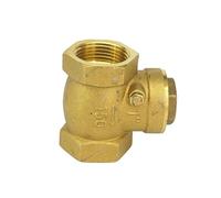 SHYISY Válvula antiretorno 1/2" 3/4" 1" 1-1/4" 1-1/2" 2" BSP Hembra Columpio de latón Válvula unidireccional Válvula de retención Válvula de retención (Size : 1")