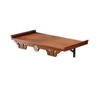 SHYJSGHZ Altar De Buda para Montar En La Pared, Mesa De Meditación De Altar De Bambú, Mesa De Altar Espiritual Relájese La para Oraciones Adivinación De Adivinación(Walnut Color,21.3 * 11in)