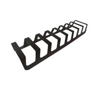 SHYJSGHZ Portamuestras De Cerámica, Estante De Almacenamiento Azulejos Metal, Estante De Exhibición De Suelo Ranurado, para Salas De Exposición De Ferias Comerciales(Black,16.5 * 0.5 * 2.2in)