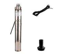 SHYLIYU Bomba de Pozo Profundo Bomba de Tornillo Sumergible Calibre de 1 Pulgada 0.25KW 0.33HP Bombas Agua Diámetro 3"OD para Uso Industrial y Doméstico Riego Agricultura