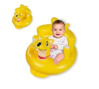 Shyllin Asiento Hinchable Portátil para Bebés con Bomba de Aire,Silla Hinchable Bebé 5 a 36 Meses,Asiento Baño para niños,Soporte para Espalda y Cuello,para Viajes,Alimentación,Camping (Perro)