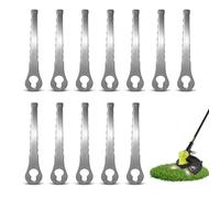 Shyllin Cuchilla Cortacesped Recambio,12 Piezas Cuchilla de Metal para Cortabordes, Cuchillas Cortador de Césped Repuesto, Recambios Cortacésped, Cuchillas para Desbrozadora