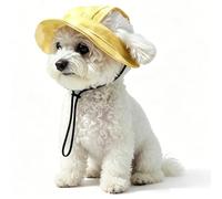 Shyllin Gorra de Béisbol para Perros,con Agujeros de Oídos, Sombrero Protección Solar Gato, Gorra con Visera Mascotas, Verano Gorro de Béisbol Perros, Ajustable Sombrero de Sol Gato (YS)