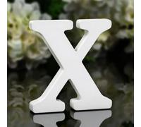 Shyllin Letras Decorativas de Madera, Letras de Madera 10 cm, Letras de Madera Scrabble, Ideales para decoración del hogar y Ocasiones Especiales (X)