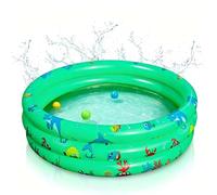 Shyllin Piscina Hinchable Infantil Summer 80x80x22cm,Piscina Hinchable de Bebés,Piscina Redonda para Bebé Material de PVC Engrosado,Apto para Uso Interior o Exterior (Verde)