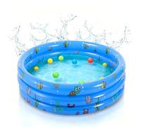 Shyllin Piscina Hinchable Infantil Summer 90x90x30cm,Piscina Hinchable de Bebés,Piscina Redonda para Bebé Material de PVC Engrosado,Apto para Uso Interior o Exterior (Azul L)