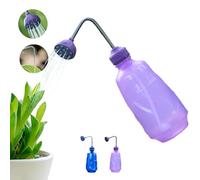 Shyllin Regadera Bonsai 450ml,Regadera Pulverizador Plantas Pequeña,Botella Pulverizadora de Mano con Botella Blanda, Adecuado para Plantas pequeñas, plántulas, Plantas en macetas (Morado)