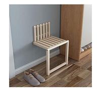 SHYM Silla Plegable de Pared Taburete Invisible para Cambiar Zapatos Hecho de Madera Maciza se Puede Usar para Cambiar Los Zapatos Puede Ahorrar Espacio el Peso Máximo es de 150 Kg