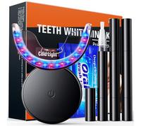 Shynova Kit Blanqueador Dental Profesional - Blanqueamiento Dientes Rapido en 16 Minutos - Teeth Whitening Kit en Casa para Una Sonrisa Blanca para Dientes Sensibles - Negro
