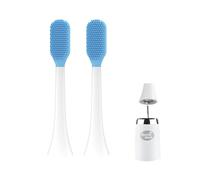 SHYSBV Juego de 2 limpiadores linguales - Reduce el mal aliento y las bacterias, compatible con cepillos de dientes eléctricos Philips Sonicare y Dontodent
