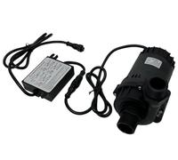 SHYSKY 24V DC Bomba de agua resistente DC80E-24100S-1 150W 10m Elevación 8000LPH Flujo, Diseño sin escobillas, Sumergible, Bajo Ruido, Sistema de enfriamiento de circulación estable