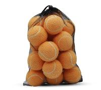 SHYUJAJIE Pelotas de tenis, paquete de 20 pelotas de tenis de entrenamiento, tenis de alta elasticidad para principiantes, pelotas de ejercicio para perros y mascotas (naranja claro)