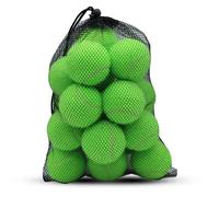 SHYUJAJIE Pelotas de tenis, paquete de 20 pelotas de tenis de entrenamiento, tenis de alta elasticidad para principiantes, pelotas de ejercicio para perros y mascotas (verde claro)