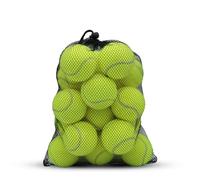 SHYUJAJIE Pelotas de tenis, paquete de 20 pelotas de tenis de entrenamiento, tenis de alta elasticidad para principiantes, pelotas de ejercicio para perros y mascotas (amarillo)