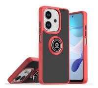 SHYXGLON Funda Compatible con Realme 14 5G Soporte de Grado Militar, Híbrido Armadura Anillo Soporte Policarbonato Duro Case Prueba de Golpes Funda para Realme 14T 5G (Rojo#)